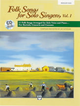 Folk Songs for Solo Singers, Vol. 1 Vocal Solo & Collections sheet music cover Thumbnail